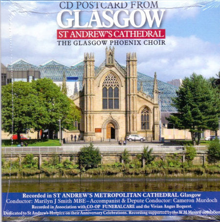 cover image for The Glasgow Phoenix Choir - CD Postcard From Glasgow St Andrew's Cathedral