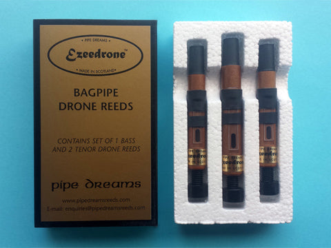 Ezeedrone Bagpipe Drone Reeds; Standard Set