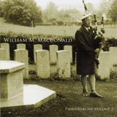 cover image for William M MacDonald - Piobaireachd vol 2