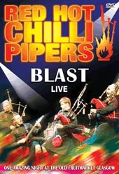 cover image for The Red Hot Chilli Pipers - Blast Live (PAL DVD)