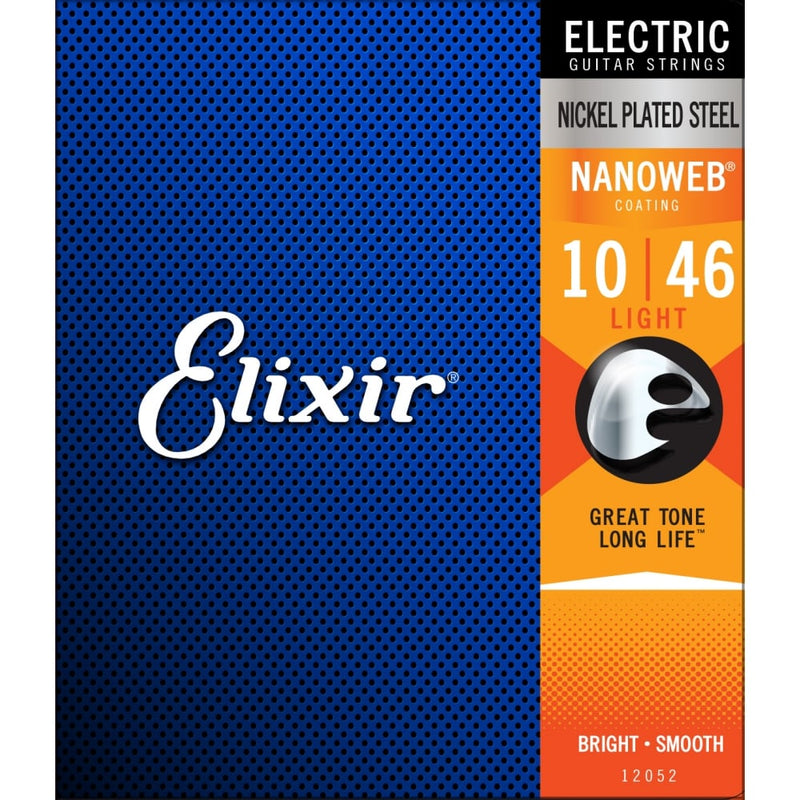 Elixir Nanoweb Electric Guitar Strings 10-46 Light