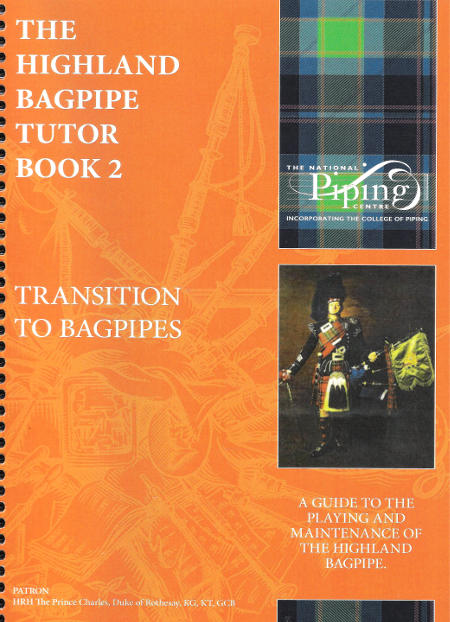 cover image for The Highland Bagpipe Tutor Book 2  - Transition To Bagpipes