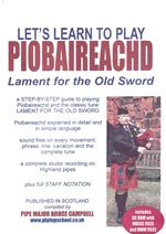 cover image for Let's Learn To Play Piobaireachd - Lament For The Old Sword (CDROM e-book)