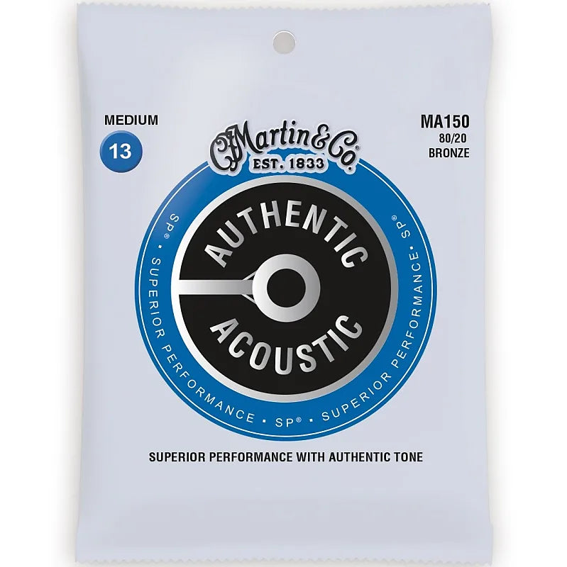 Martin Authentic Acoustic Strings  - SP 80/20 Bronze Gauge 13 Medium