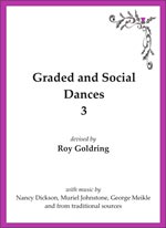 cover image for Roy Goldring - Graded and Social Dances 3 (sheet music and instruction book)