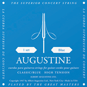 Augustine Blue Label Classical Guitar Strings - High Tension