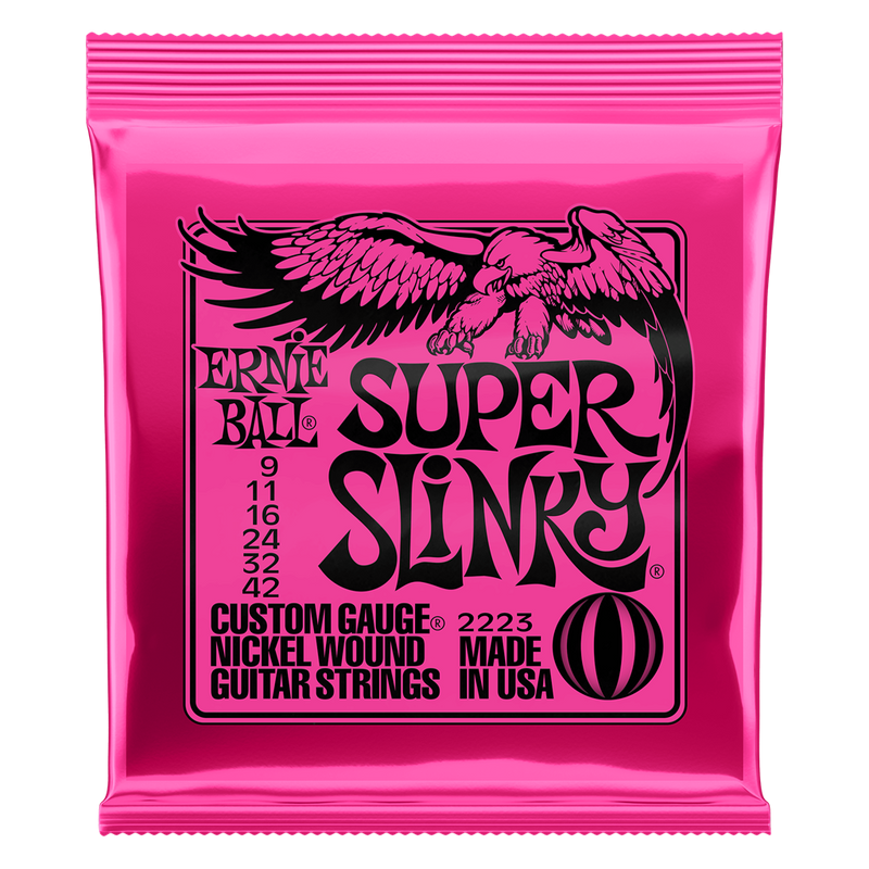 Ernie Ball Super Slinky Electric Guitar Strings 9-42